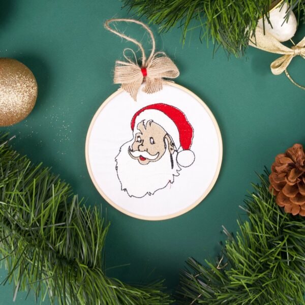 Christmas hoop embroidery