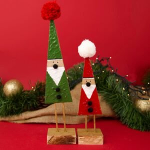 Christmas Santa Wood Set