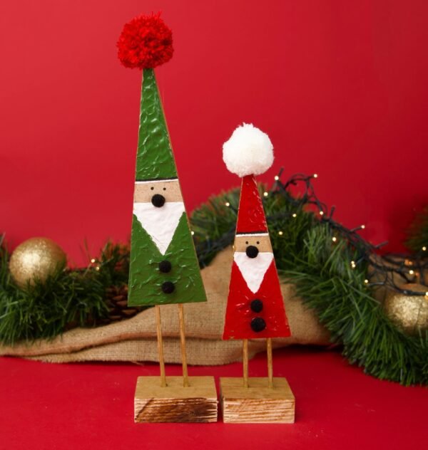 Christmas Santa Wood Set
