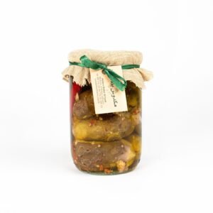 Eggplant Makdous with walnuts