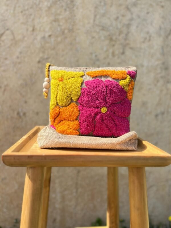 Colorful Punch Needle Handmade Pouches