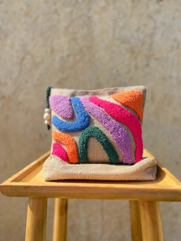 Colorful Punch Needle Handmade Pouches